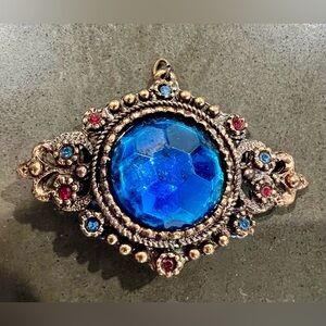 Vintage Rhinestone Brooch/ Pendant